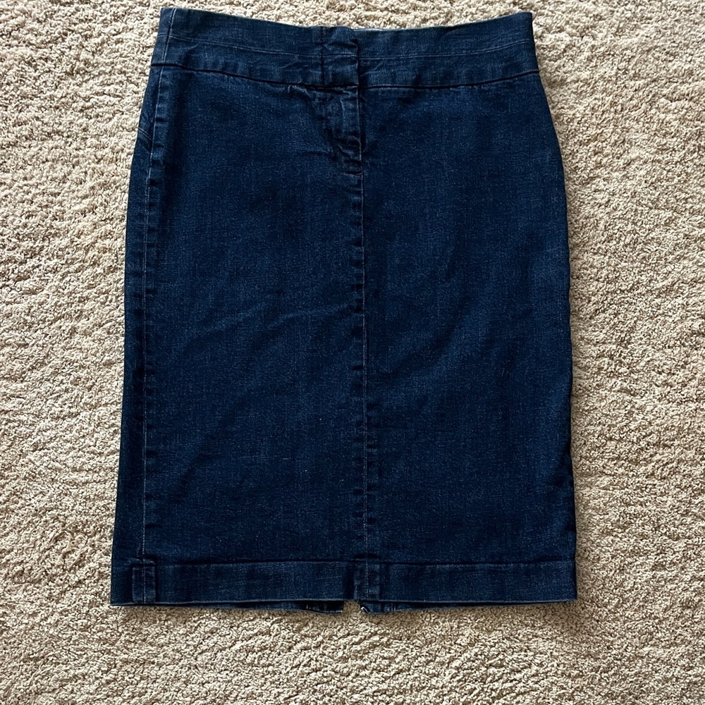 J. Crew Dark Blue Pencil Skirt
